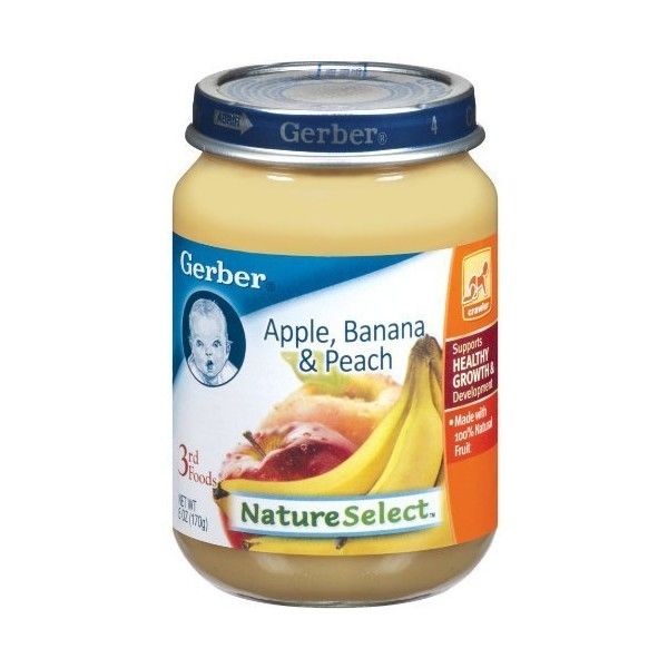 Baby food peach puree