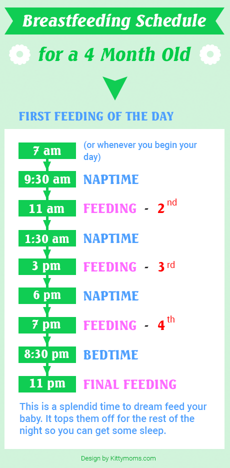 Breastfed Baby Schedule: 4-6 Months