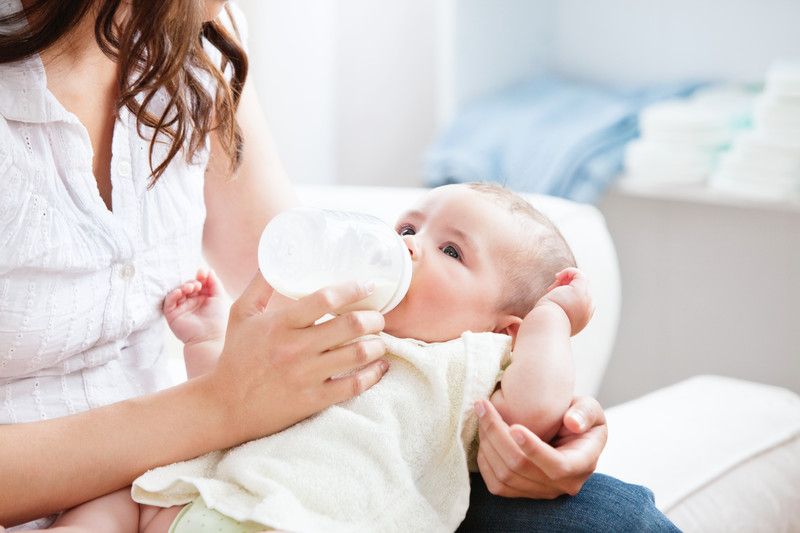 Baby vomits milk after feed