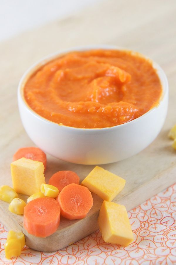 Lentil puree baby food