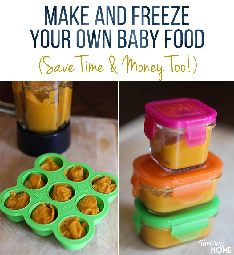 How long can you store homemade baby food