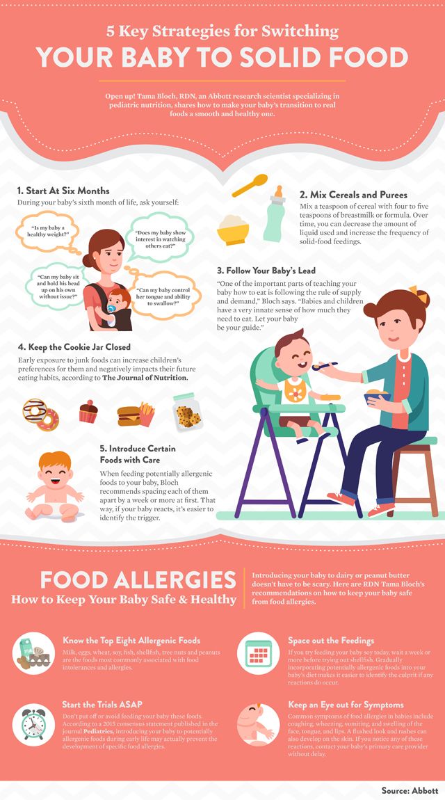 Allergen introduction baby food