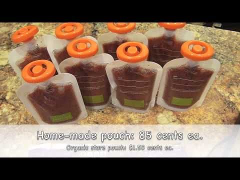 Baby food pouches diy