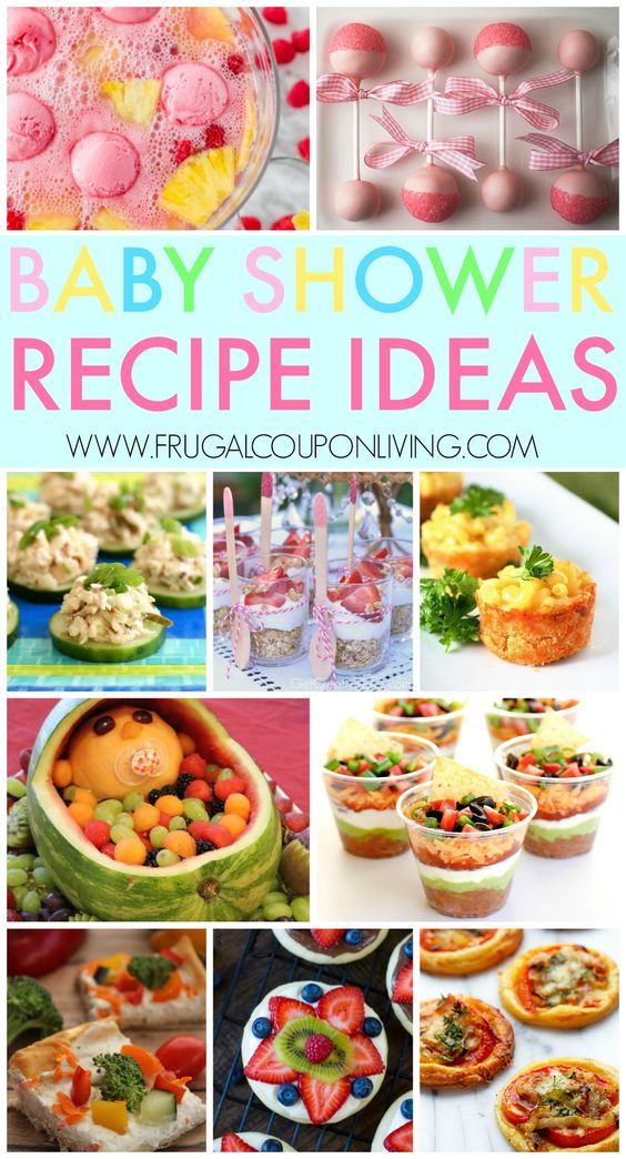 Popular baby shower food