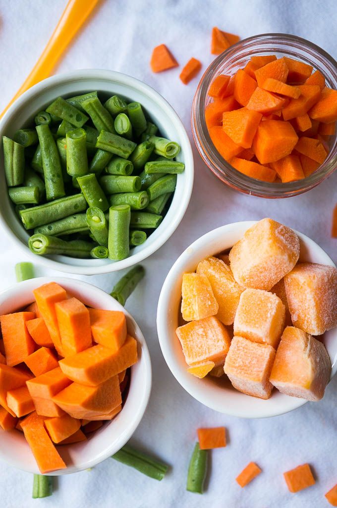 Stock cubes for baby food