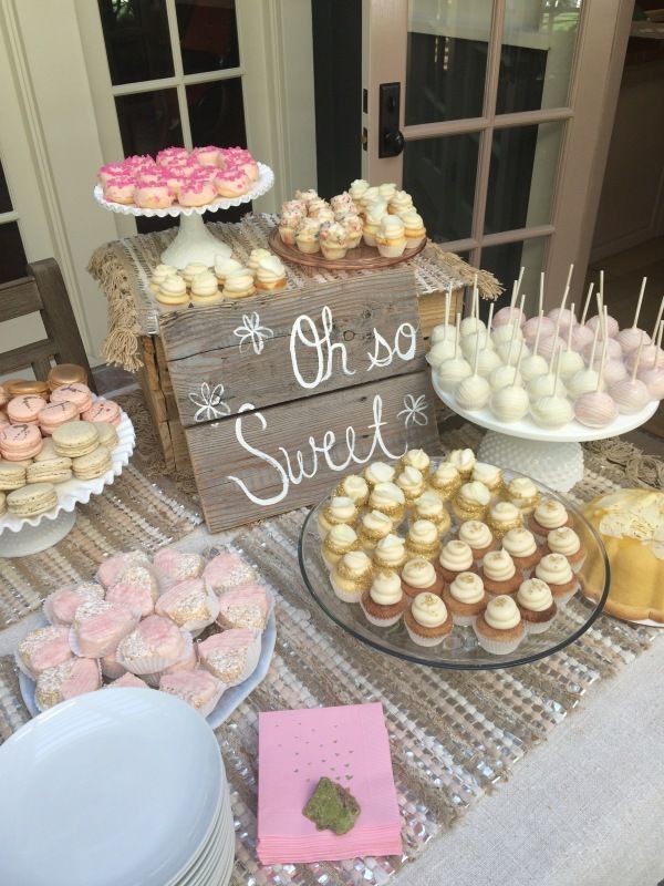 Baby shower food display ideas