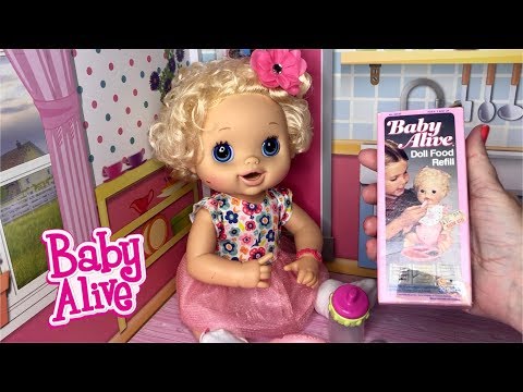 Baby alive doll eating food