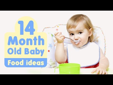 3 month baby eating food