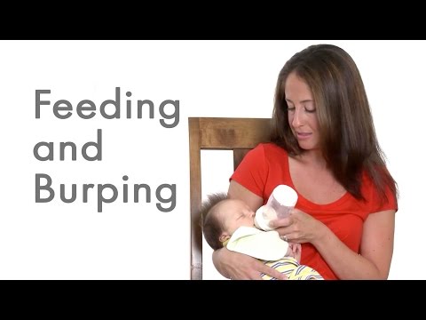 Best position to feed a baby with reflux