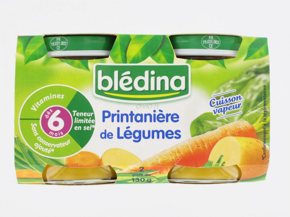 Bledina baby food for 4 months