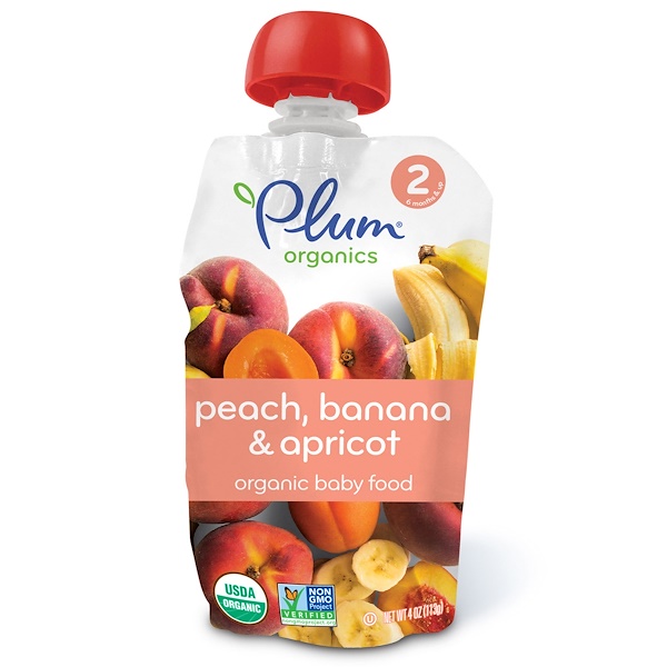 Wholesome baby food plums