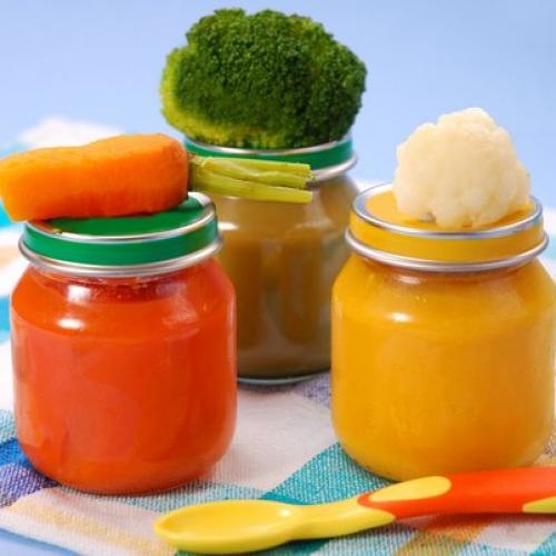 Cases of baby food