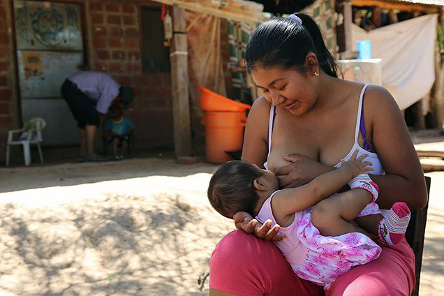 Feeding baby for first time