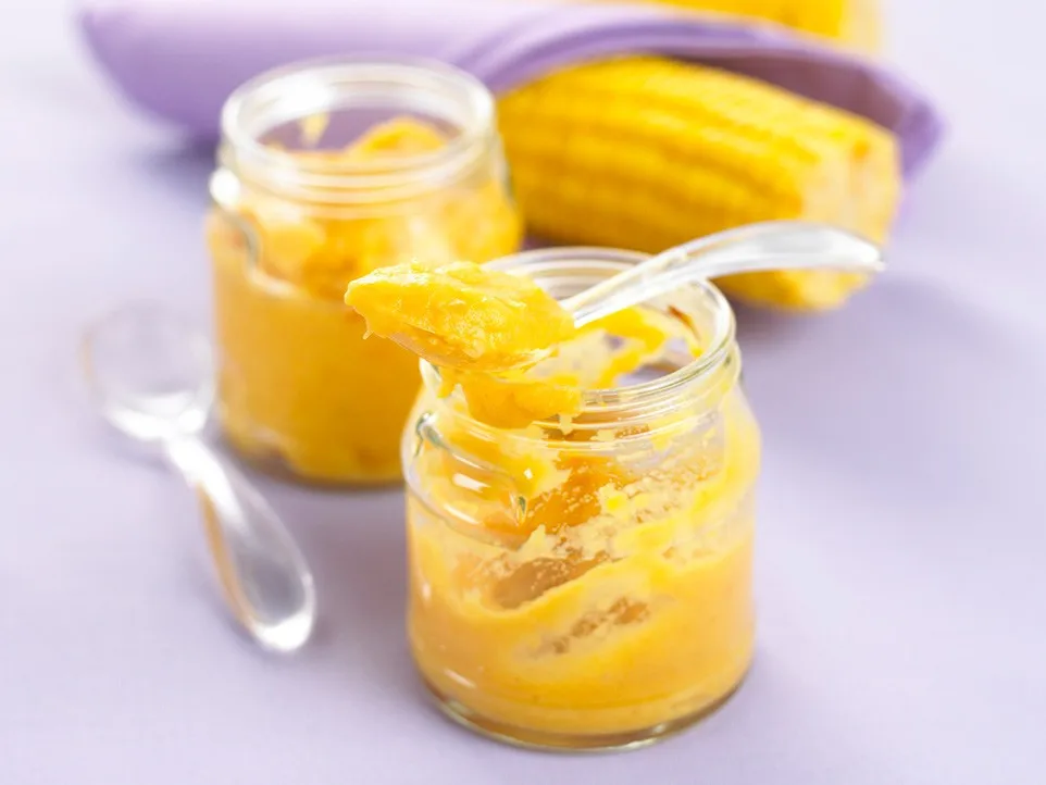 Baby food corn puree