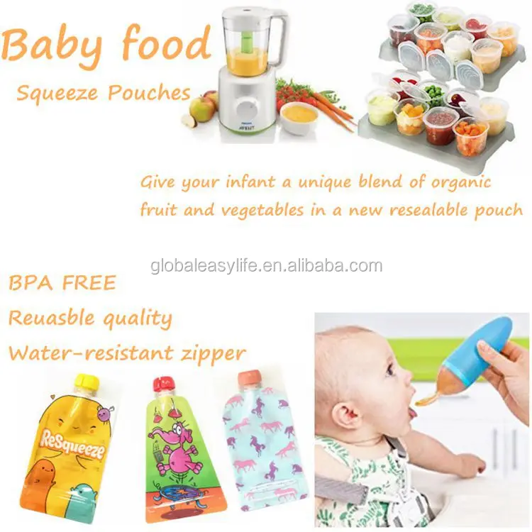 Gerber baby food squeeze pouch