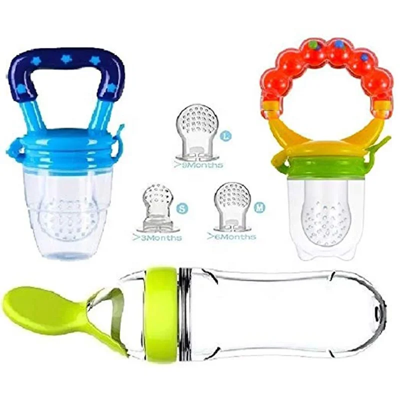 Silicone baby squeeze feeder