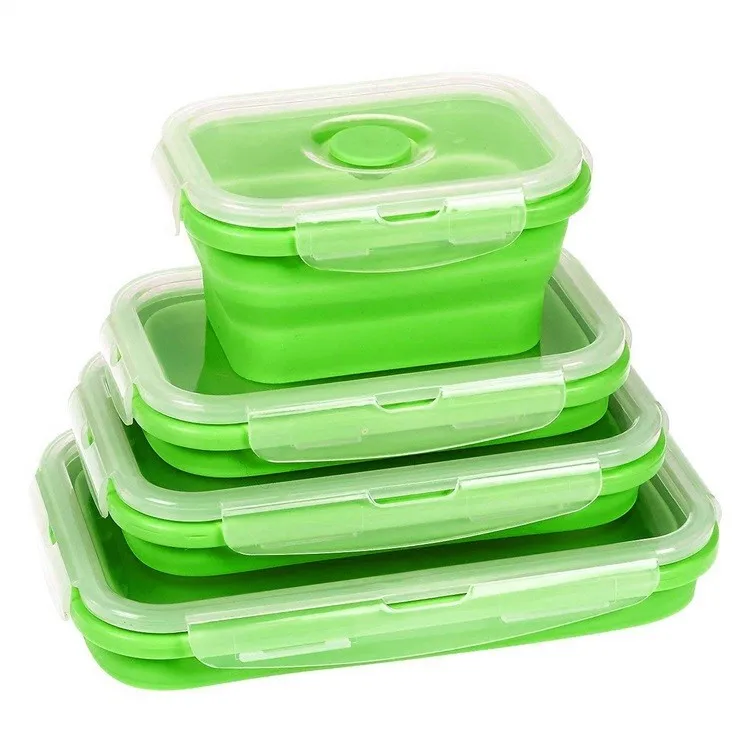 Silicone baby food storage containers