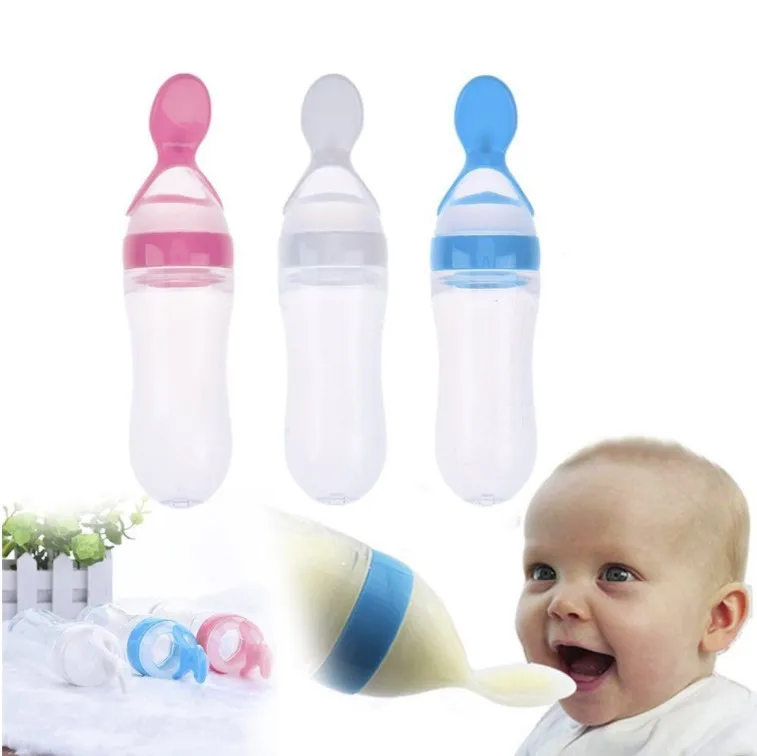 Baby solid food feeding bottle