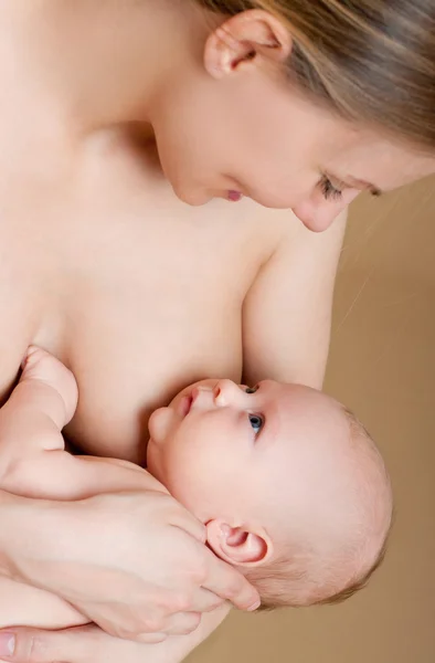 Feeding baby with engorged breasts