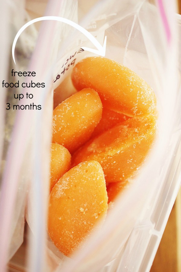 Cook sweet potato baby food