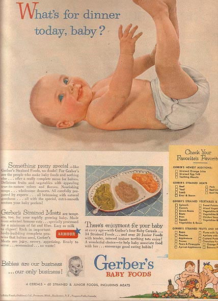 Gerber baby food ages
