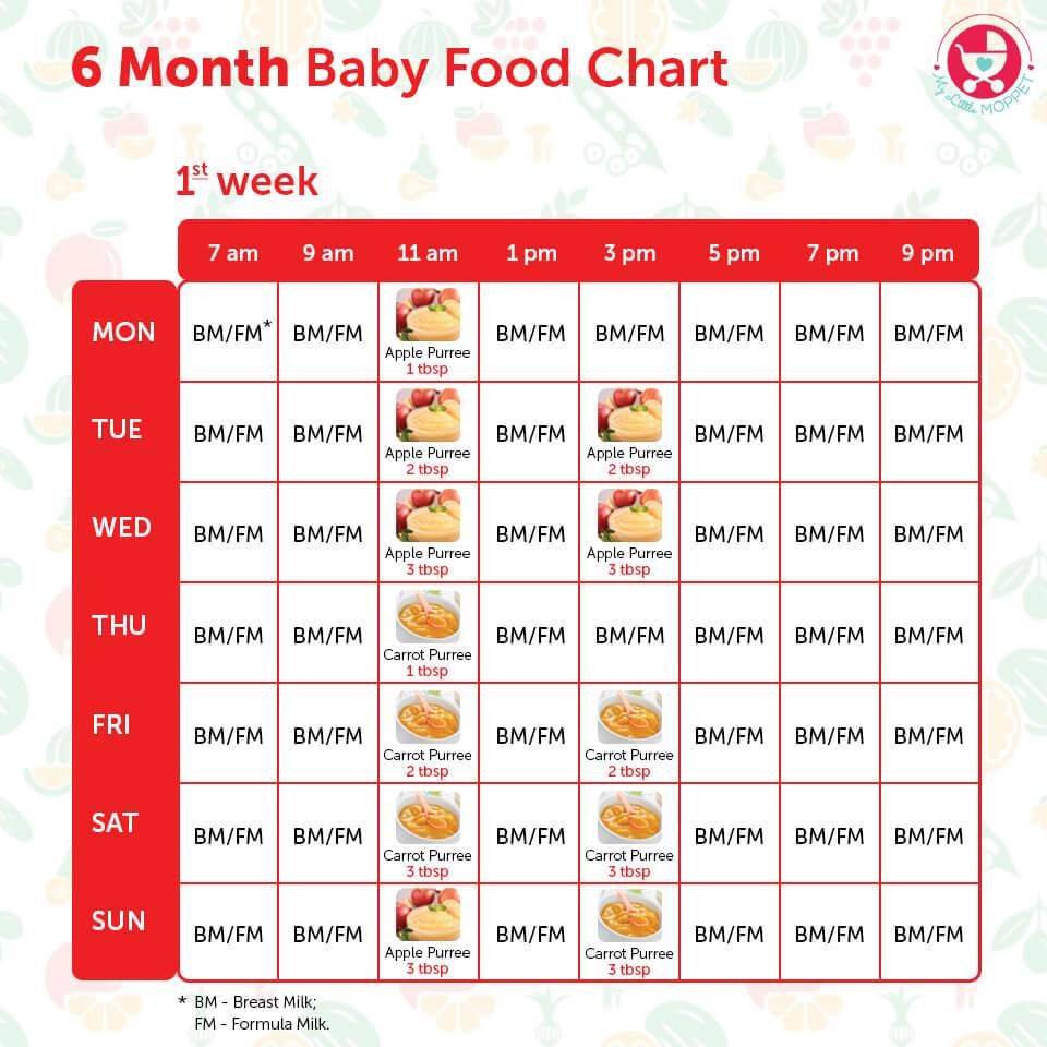 What can i feed my six month old baby